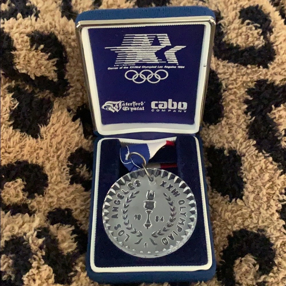 Waterford Crystal 1984 Los Angeles XXIII Olympics Medallion